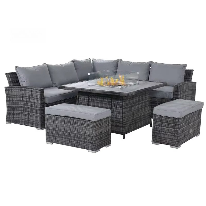 Outdoor Furniture With Fire Pit Table - Patio Furniture Set with Fire Pit