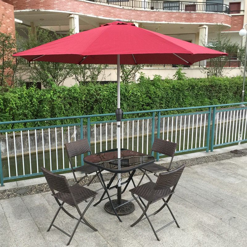 Outdoor Furniture Table And Chairs - Folding Outdoor Garden Set Rattan Chair