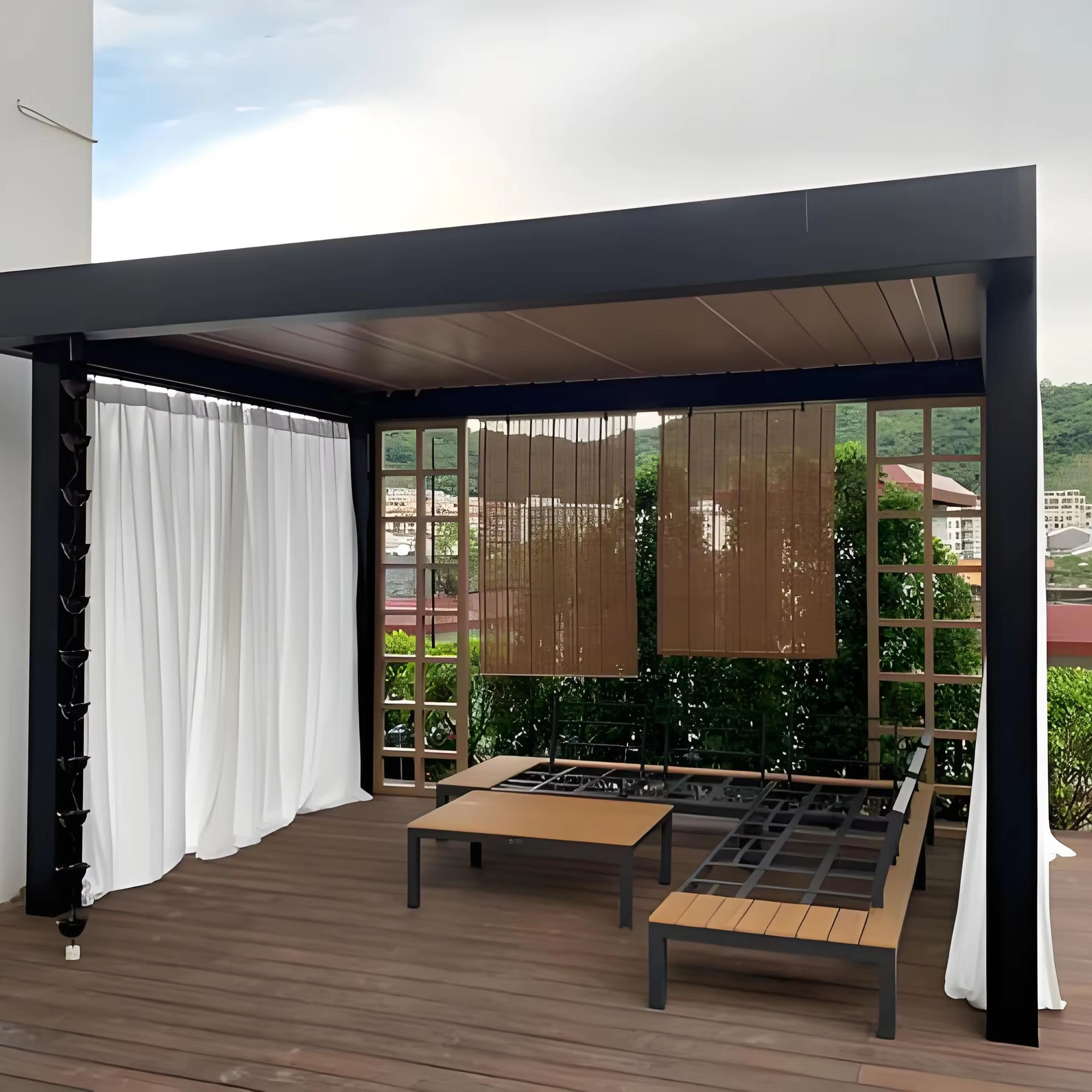 Luxurious Powder Coated Anti R - Outdoor Furniture Aluminum ulasan dan harga