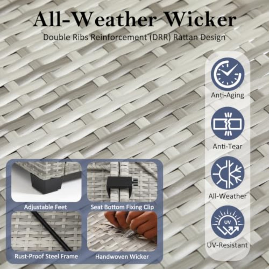 Outdoor Wicker Patio Furniture - Outdoor Furniture Loveseat ulasan dan harga