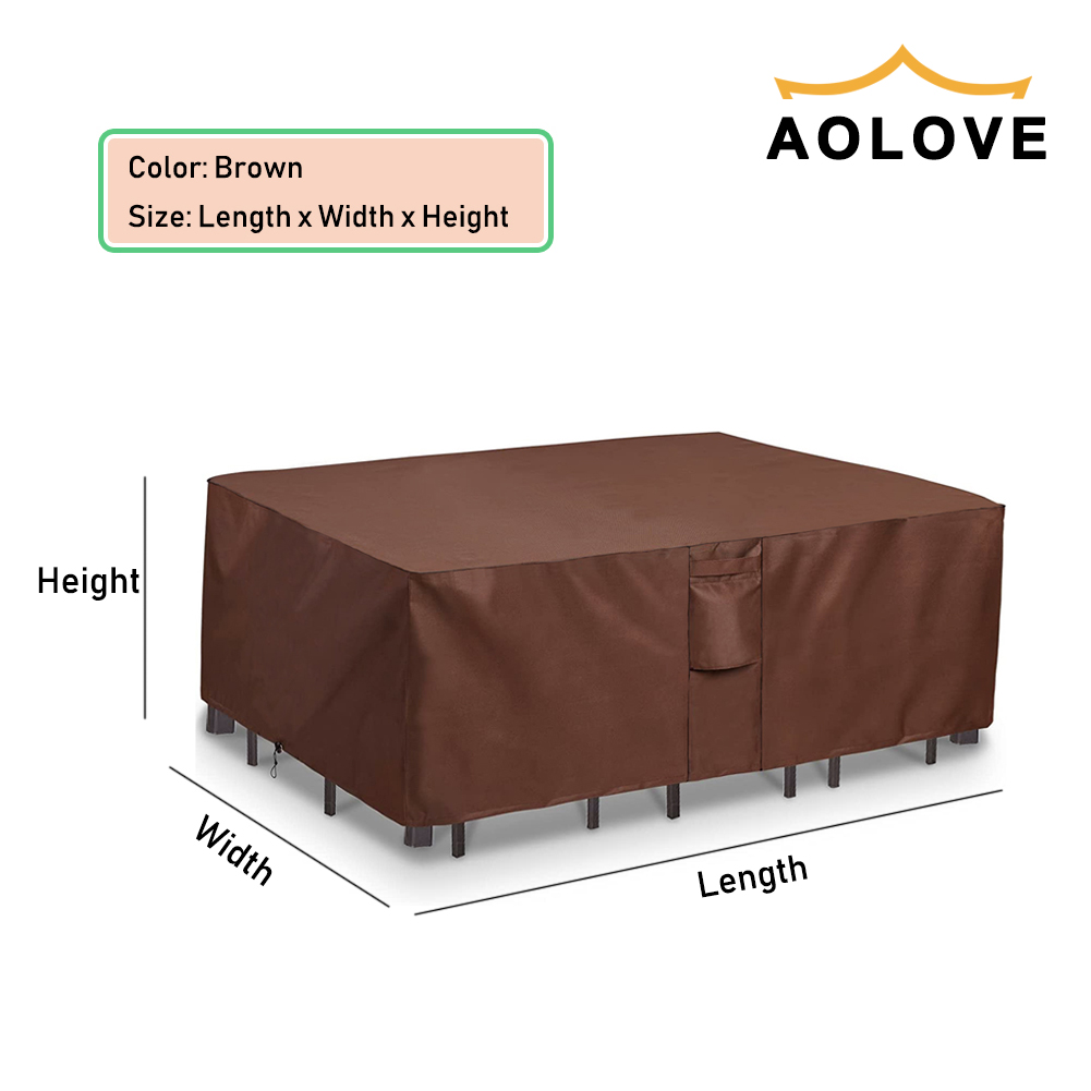 Brown 420D HEAVY DUTY Outdoor  - Outdoor Furniture Table And Chairs ulasan dan harga