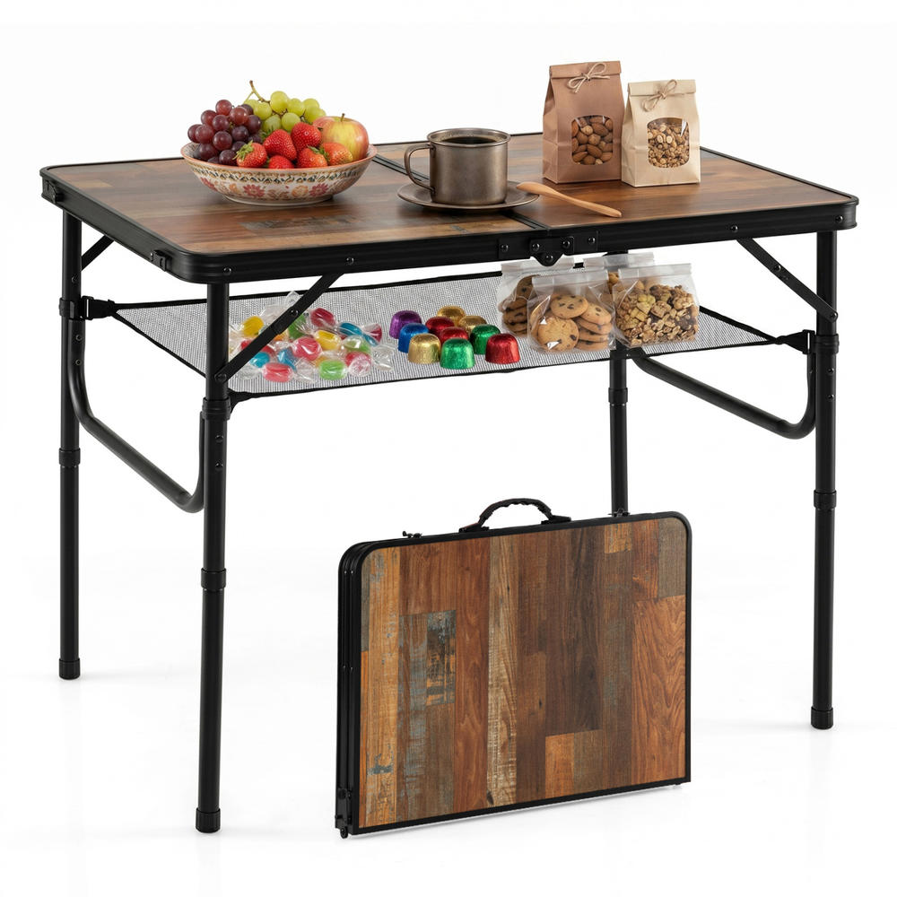Single Folding Camping Table C - Folding Picnic Table ulasan dan harga