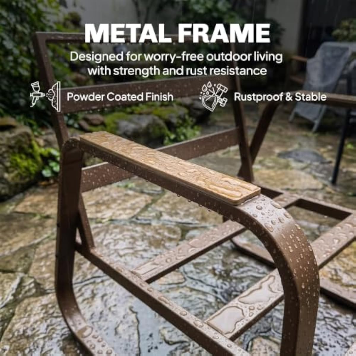 4-Piece Outdoor Lounge Collect - Outdoor Furniture Loveseat ulasan dan harga