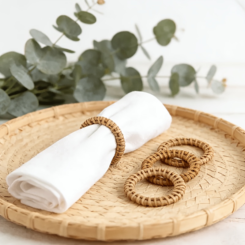 6pcs Handmade rattan napkins w - Outdoor Furniture Rh ulasan dan harga