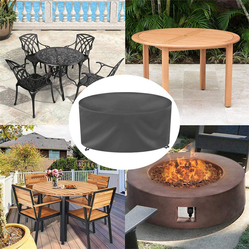 12 Sizes Round Furniture Cover - Outdoor Furniture Table And Chairs ulasan dan harga