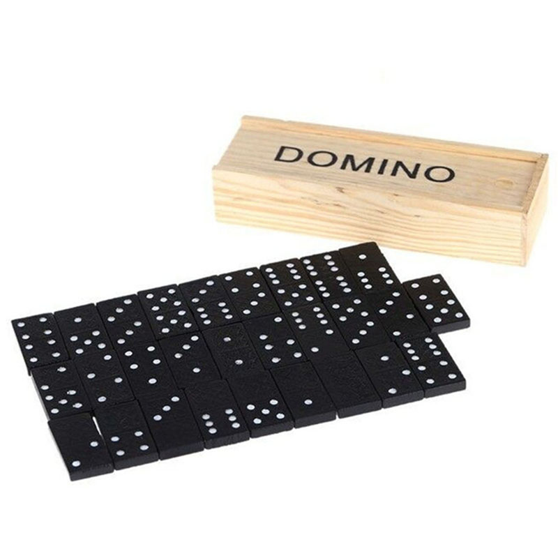 28pcs/Set Wooden Domino Board  - Outdoor Furniture Usa ulasan dan harga