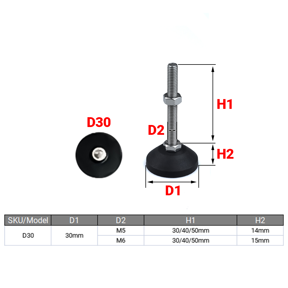 8Pcs Dia 30mm Universal Adjust - Outdoor Furniture Glider ulasan dan harga