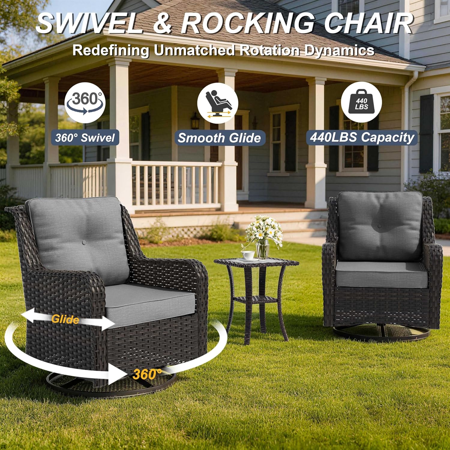 7-Piece Patio Furniture Set, O - Outdoor Furniture Bali ulasan dan harga