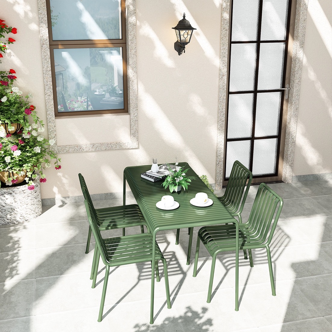 Outdoor Modern Leisure,outdoor - Outdoor Furniture Green ulasan dan harga
