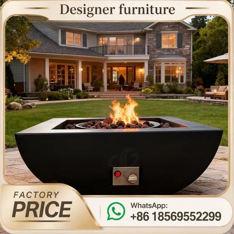 Custom Outdoor Gas Fire Pit Ta - Outdoor Furniture With Fire Pit Table ulasan dan harga