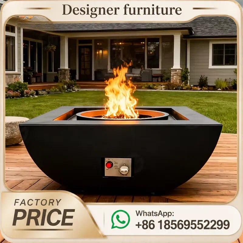 Custom Outdoor Gas Fire Pit Ta - Outdoor Furniture With Fire Pit Table ulasan dan harga