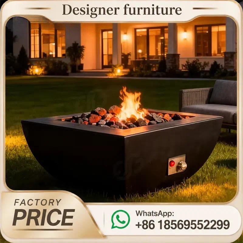 Custom Outdoor Gas Fire Pit Ta - Outdoor Furniture With Fire Pit Table ulasan dan harga