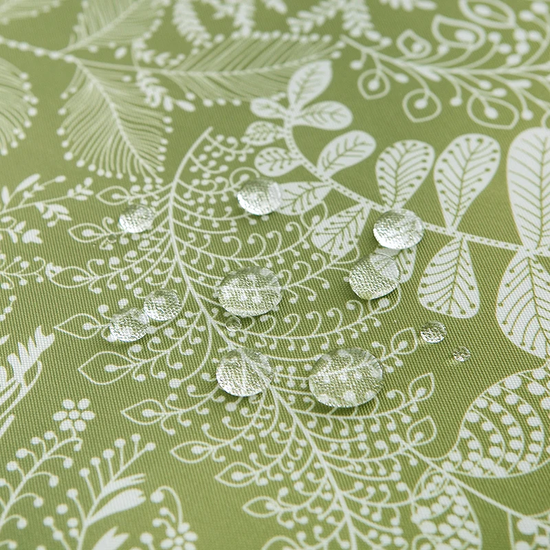 Cotton Linen Waterproof  Table - Outdoor Furniture Green ulasan dan harga