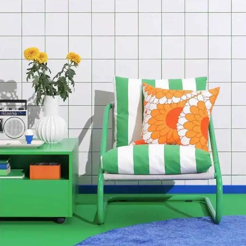 Armchair, green chair, sofa ch - Outdoor Furniture Green ulasan dan harga