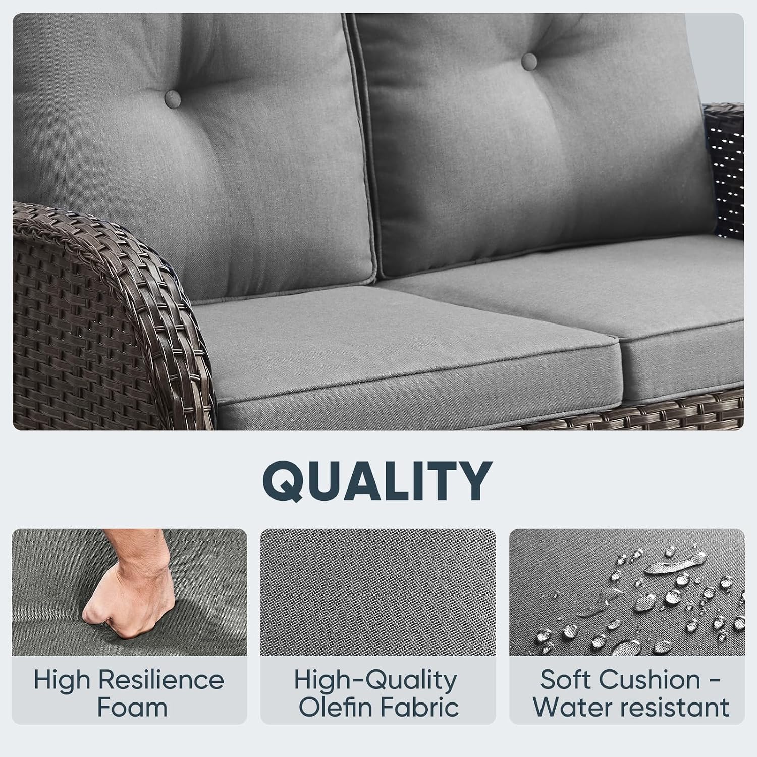 Outdoor Glider Loveseat 500 Lb - Outdoor Furniture Loveseat ulasan dan harga