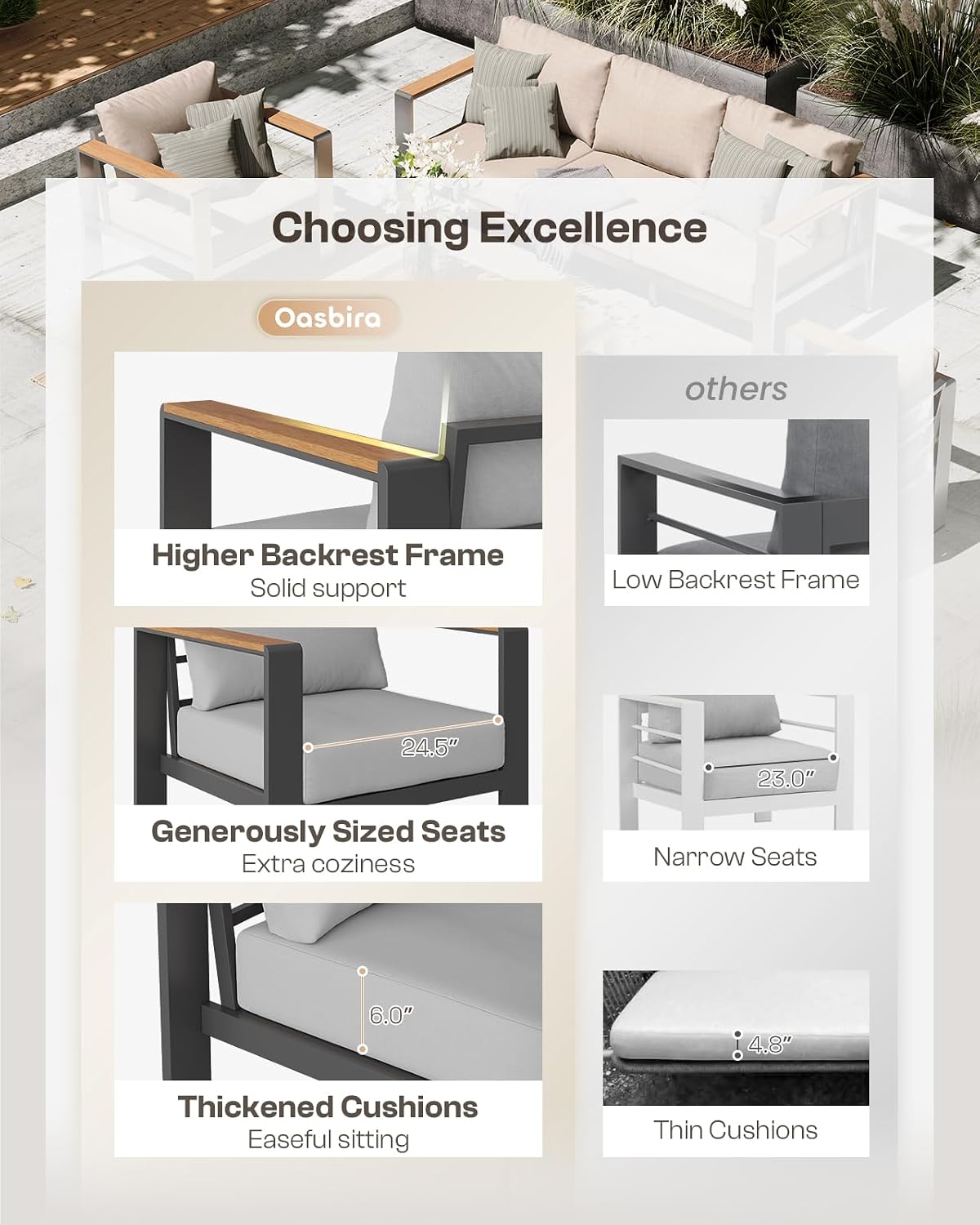 Aluminum Outdoor Loveseat Sofa - Outdoor Furniture Balcony ulasan dan harga