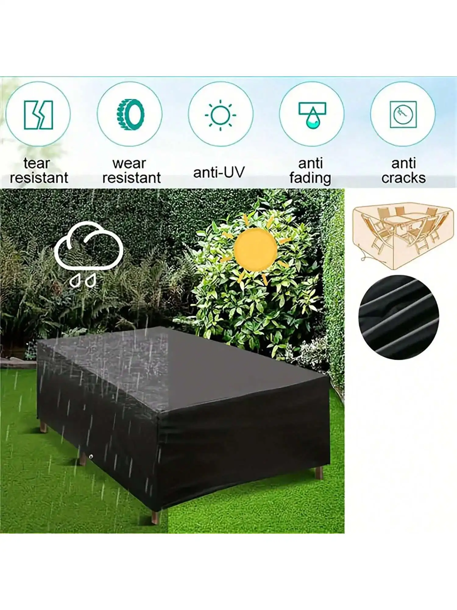Multi-Size Outdoor Patio Garde - Outdoor Furniture Table And Chairs ulasan dan harga