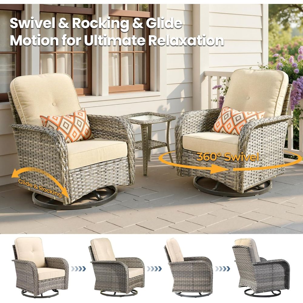5-Piece Wicker Patio Furniture - Outdoor Furniture Loveseat ulasan dan harga