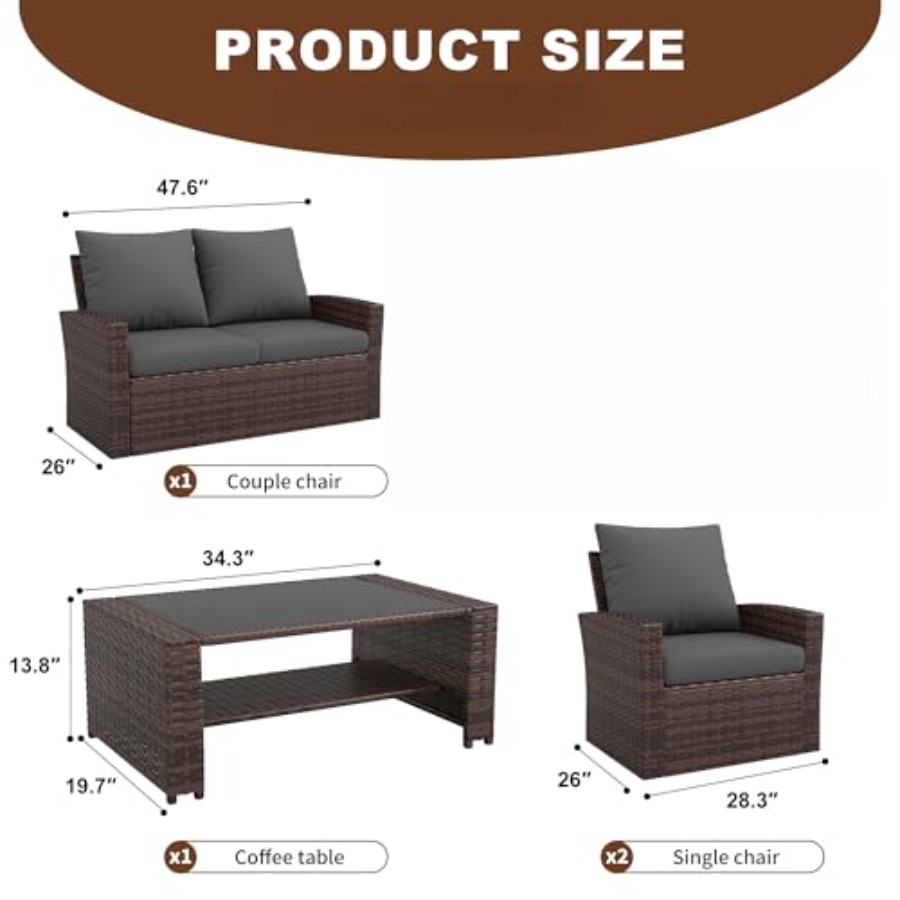 Patio Furniture Set, Outdoor F - Outdoor Furniture Loveseat ulasan dan harga