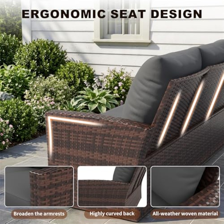 Patio Furniture Set, Outdoor F - Outdoor Furniture Loveseat ulasan dan harga
