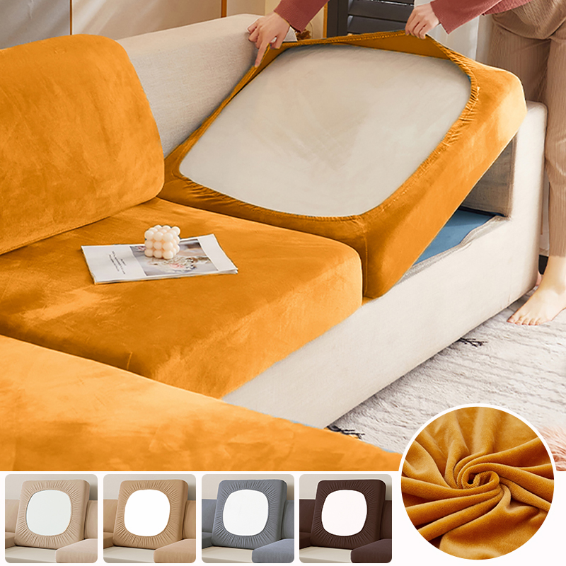 Elastic Velvet Sofa Seat Cushi - Outdoor Furniture No Cushions ulasan dan harga