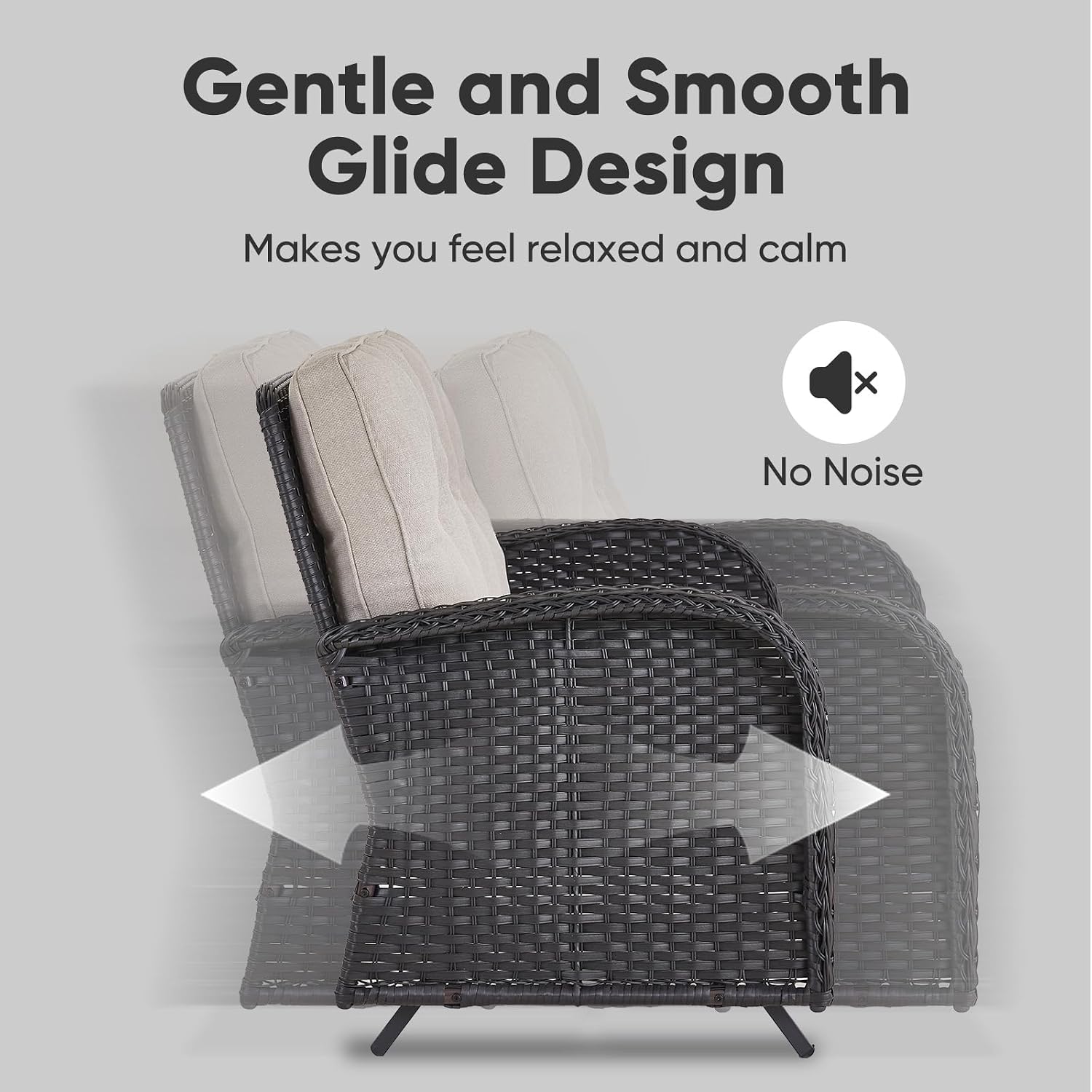 Outdoor Glider Bench Patio Lov - Outdoor Furniture Loveseat ulasan dan harga