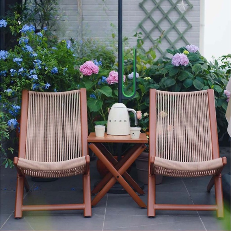 Rattan Weave Outdoor Lounge Ch - Outdoor Furniture Green ulasan dan harga