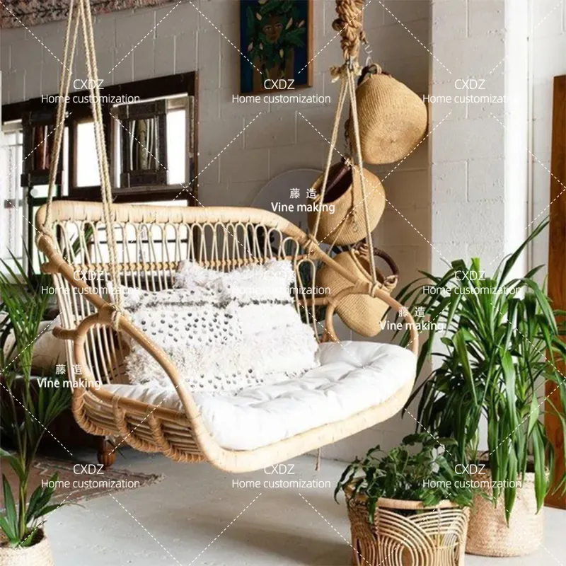 Outdoor Double Hanging Rattan  - Outdoor Furniture Bali Style ulasan dan harga