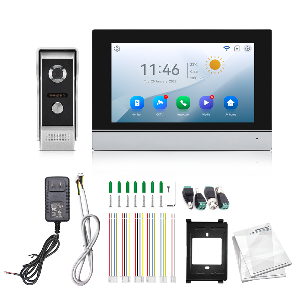 7Inch IPS Screen 2MP  Tuya Rem - Outdoor Furniture Glider ulasan dan harga