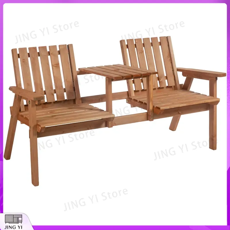 2 Seater Wooden Garden Bench O - Outdoor Furniture Loveseat ulasan dan harga