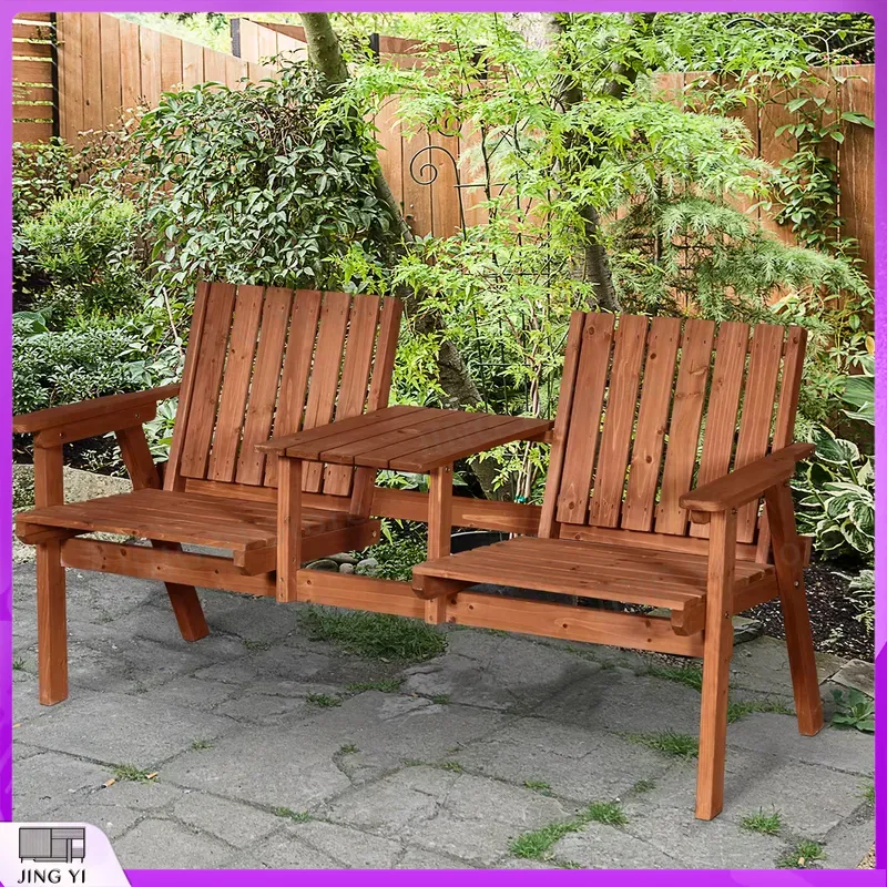 2 Seater Wooden Garden Bench O - Outdoor Furniture Loveseat ulasan dan harga