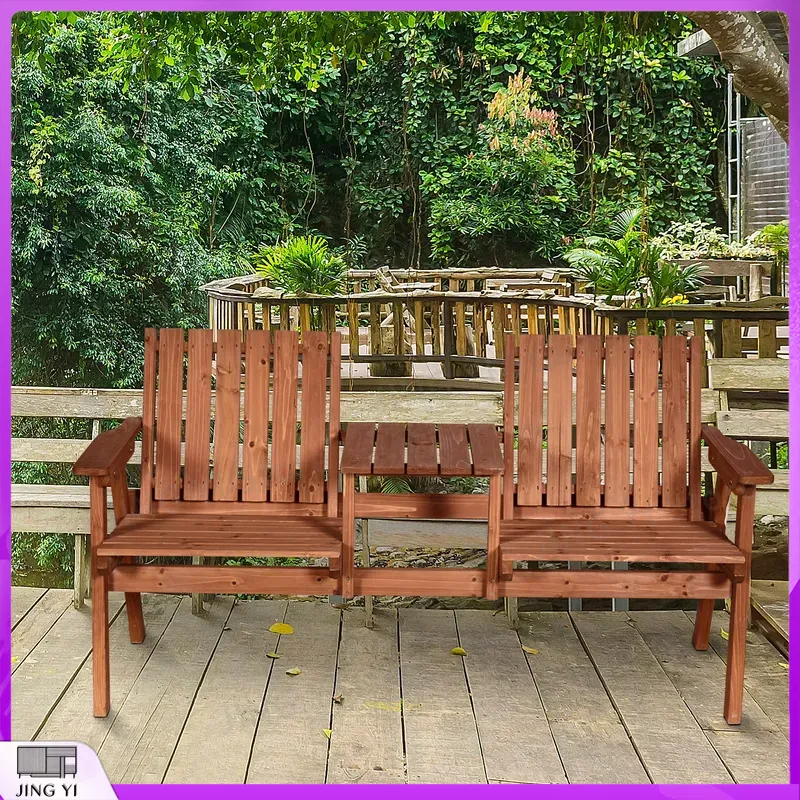 2 Seater Wooden Garden Bench O - Outdoor Furniture Loveseat ulasan dan harga
