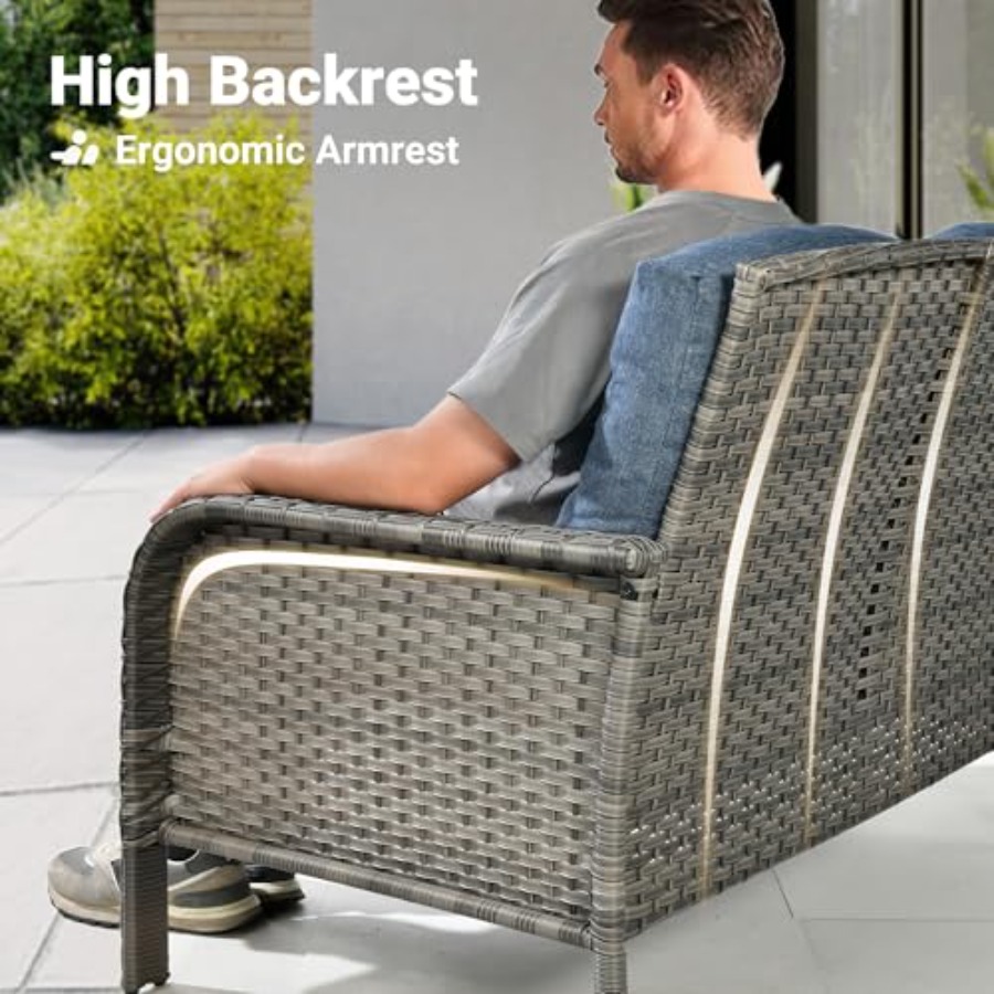 4-Piece Patio Furniture Set, O - Outdoor Furniture Loveseat ulasan dan harga