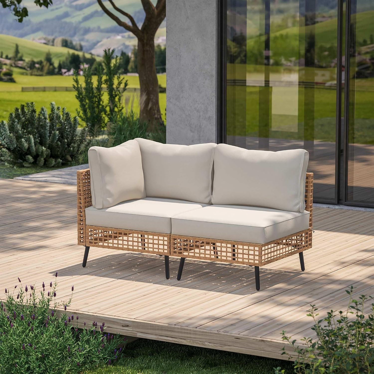 Outdoor PE Wicker Patio Furnit - Outdoor Furniture Balcony ulasan dan harga