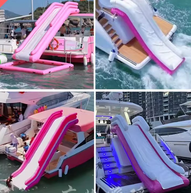 Inflatable water yacht slide b - Outdoor Furniture Table And Chairs ulasan dan harga