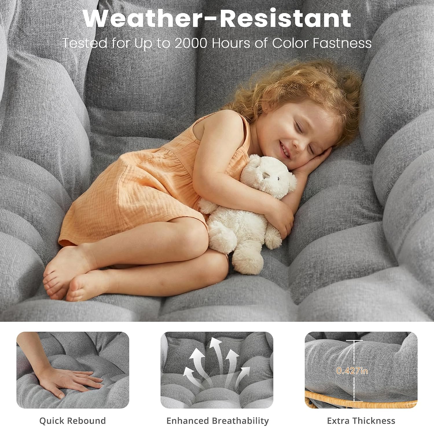 Oversized Papasan Rocking Chai - Outdoor Furniture No Cushions ulasan dan harga