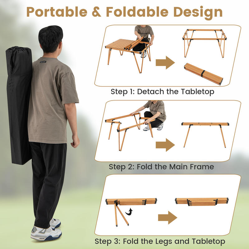 Single Folding Picnic Table 93 - Folding Picnic Table ulasan dan harga