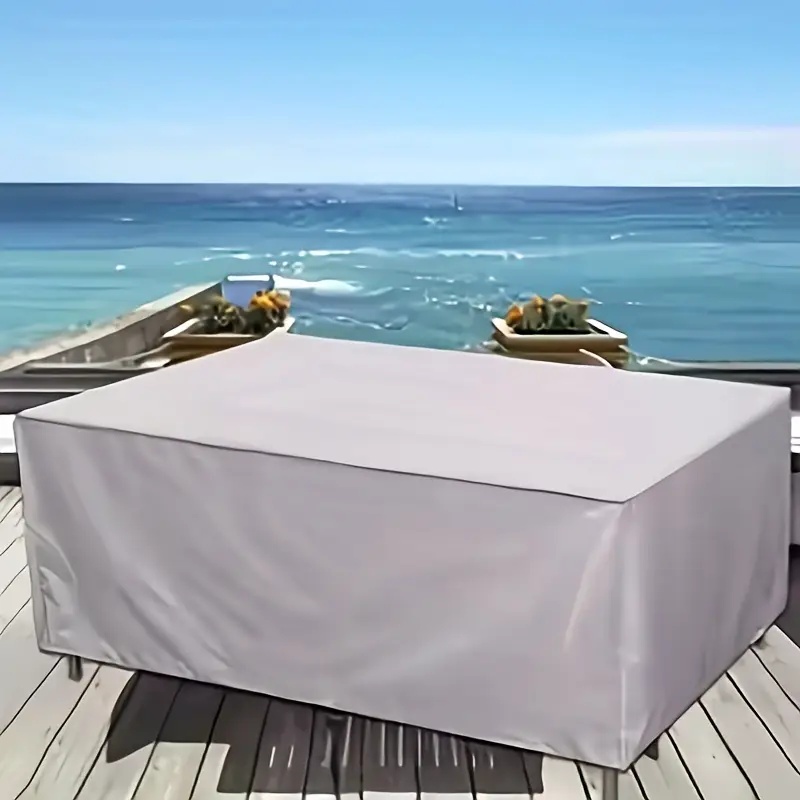 Silver Oxford Fabric Protectiv - Outdoor Furniture Table And Chairs ulasan dan harga